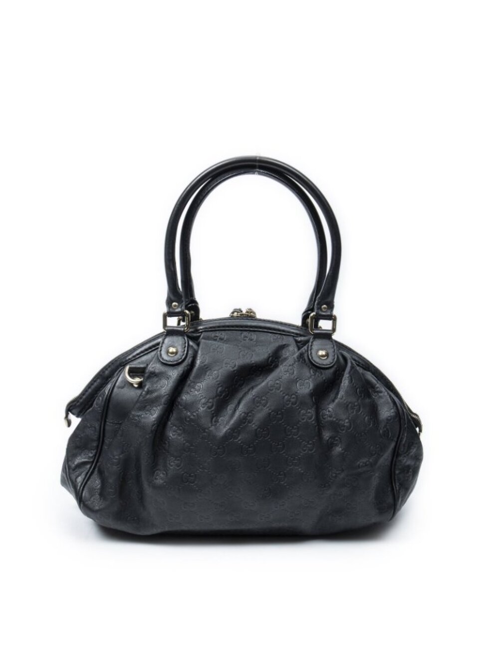 Gucci Ski Boston Black Guccissima Messenger Bag - Picture 5 of 10